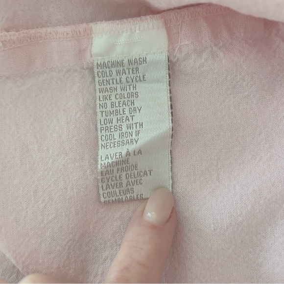 Jones NY Vintage Button Front Blouse Light Pink Cotton Sleeveless Plus size 18W - Picture 15 of 15